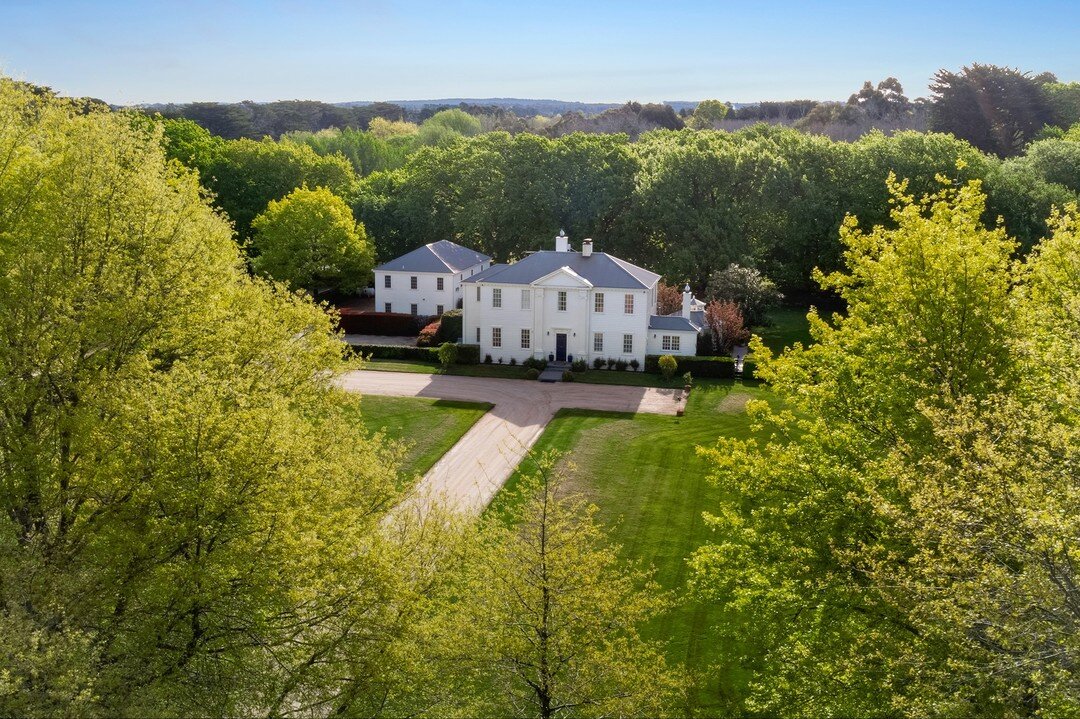 Pepperell Farm, located in Mount Macedon, Victoria, is a stunning Georgian-style mansion on 45 acres. With world-class equestrian facilities, including full-size indoor arena, over 130 oaks and elm trees, permanent creek and it's own lake, we feel pr