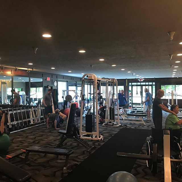 The Fitness Clinic was packed this morning! It's great to see this many people coming in early in the morning ready to improve! #igfitness #fitness #fitnessmotivation