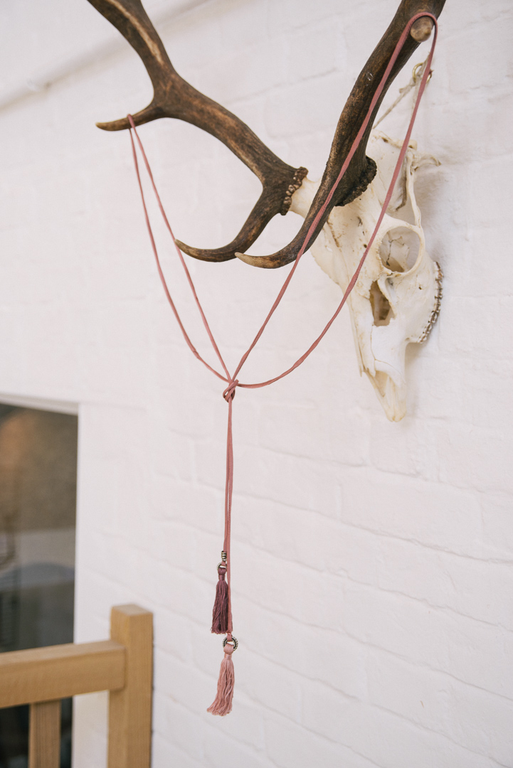 Silk lariat.- £22