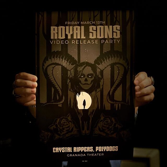 Only two weeks away!!! Royal Sons, Crystal Rippers, Polydogs live at Granada Theater Friday the 13th! Tickets are only 8$ and the show is age 14+. #fridaythe13th 
Poster by: @thirstandcompany 
#granadatheater
#prekindle 
#fortworthartist 
#txrock 
#p