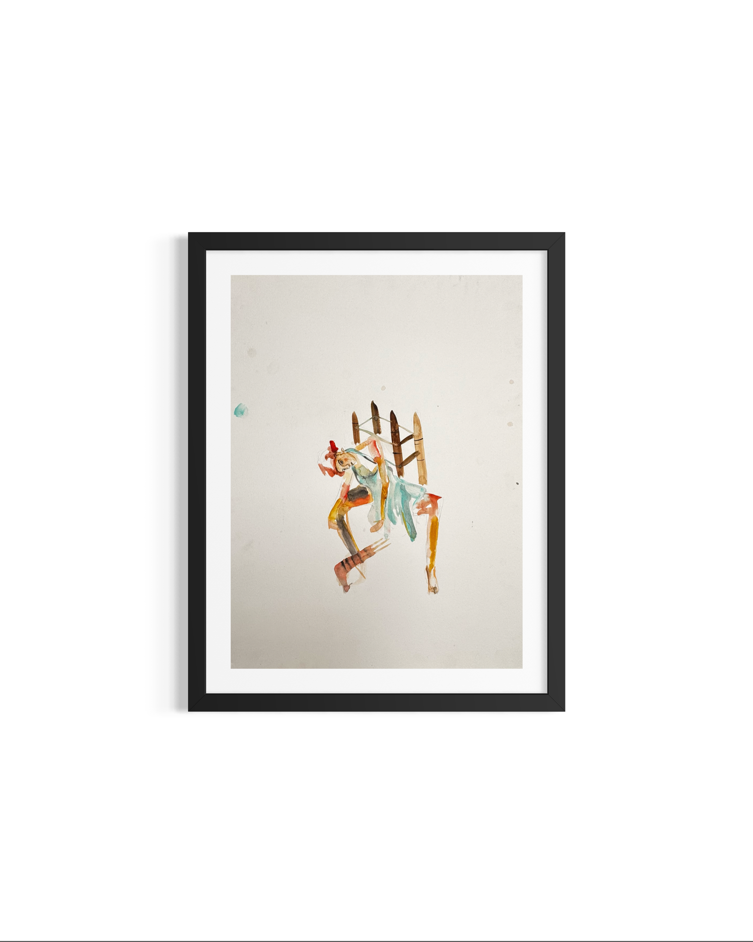'girl in upside down chair'