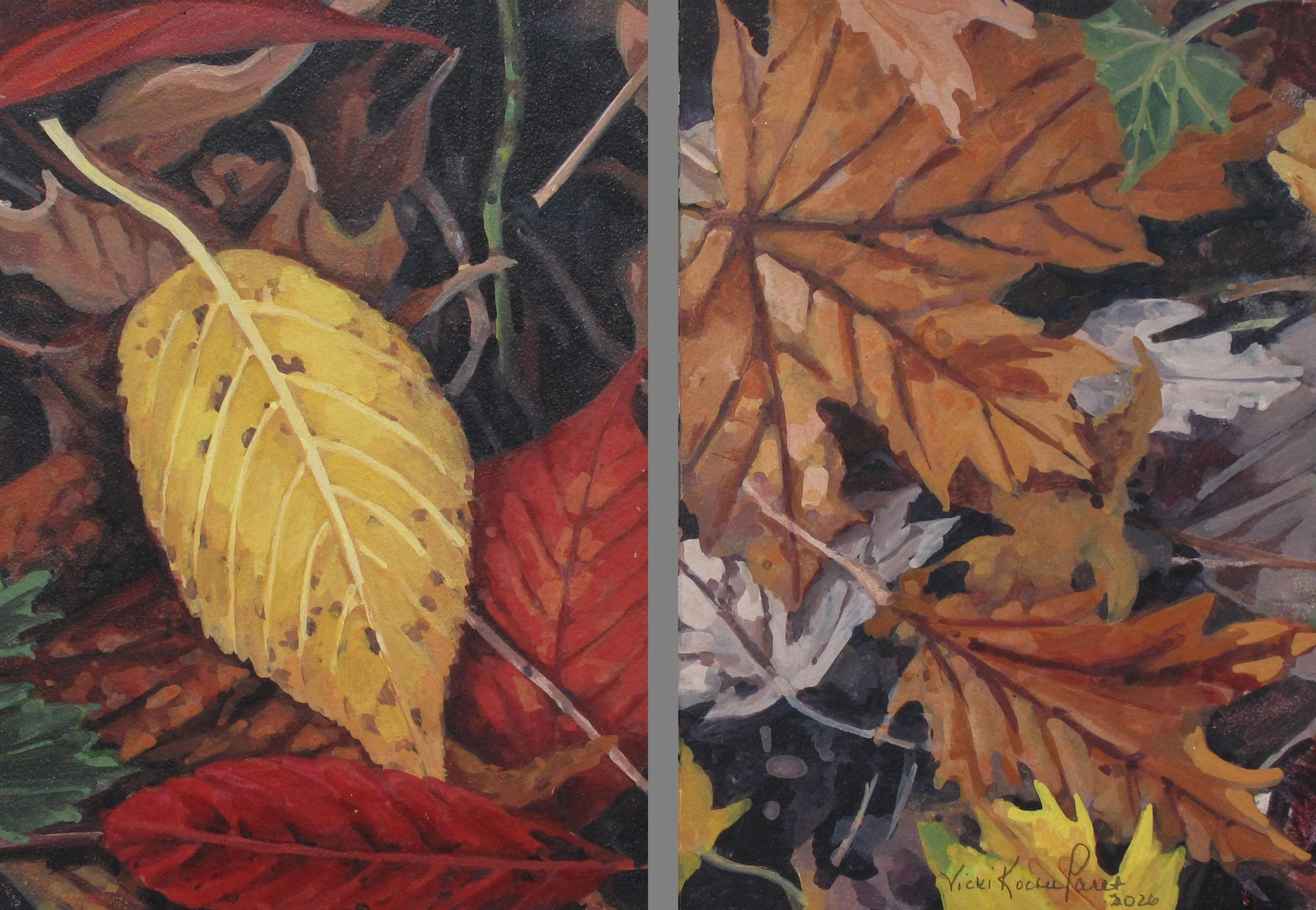 Yellow & Red, Brown