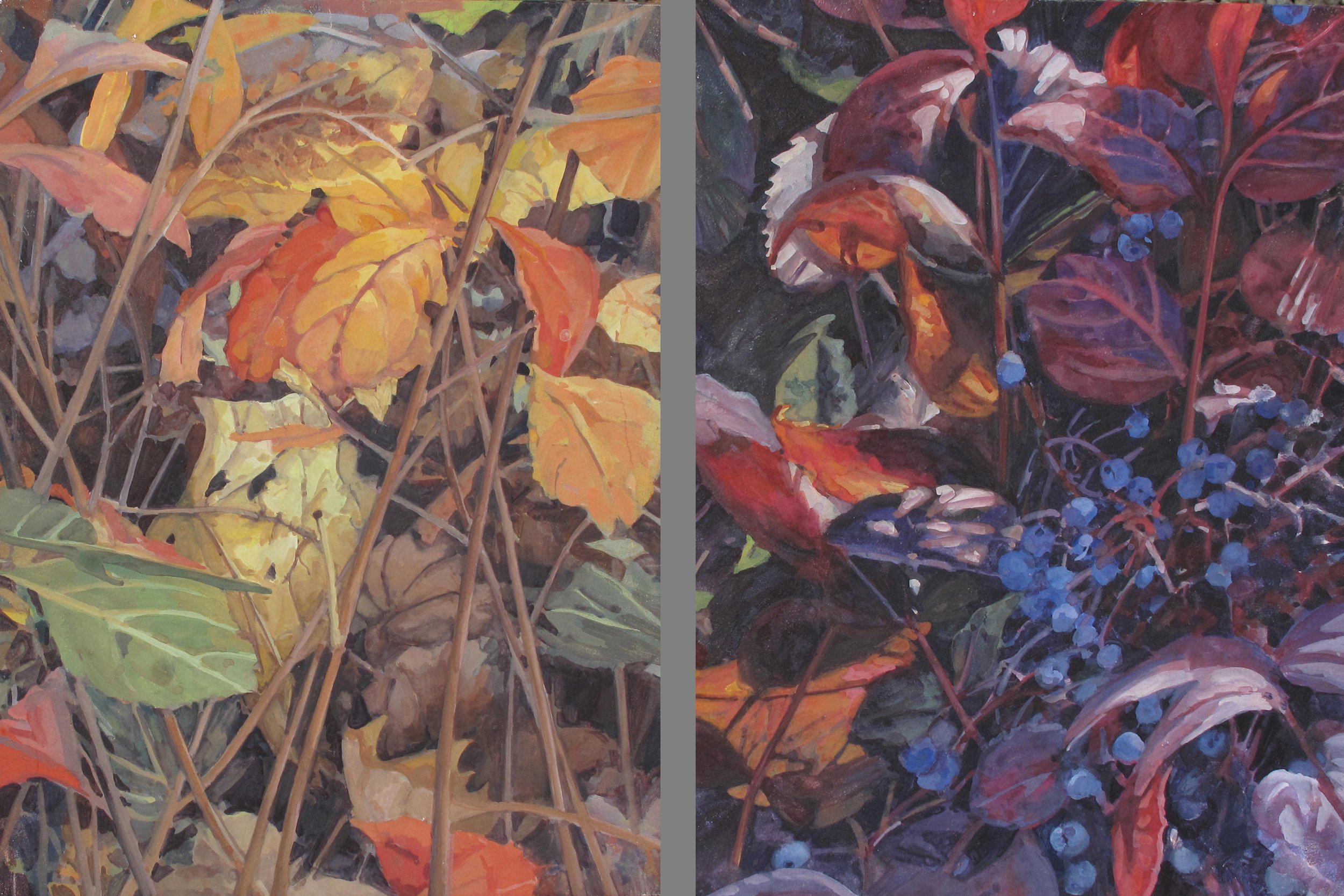 Warm & Cool (diptych)