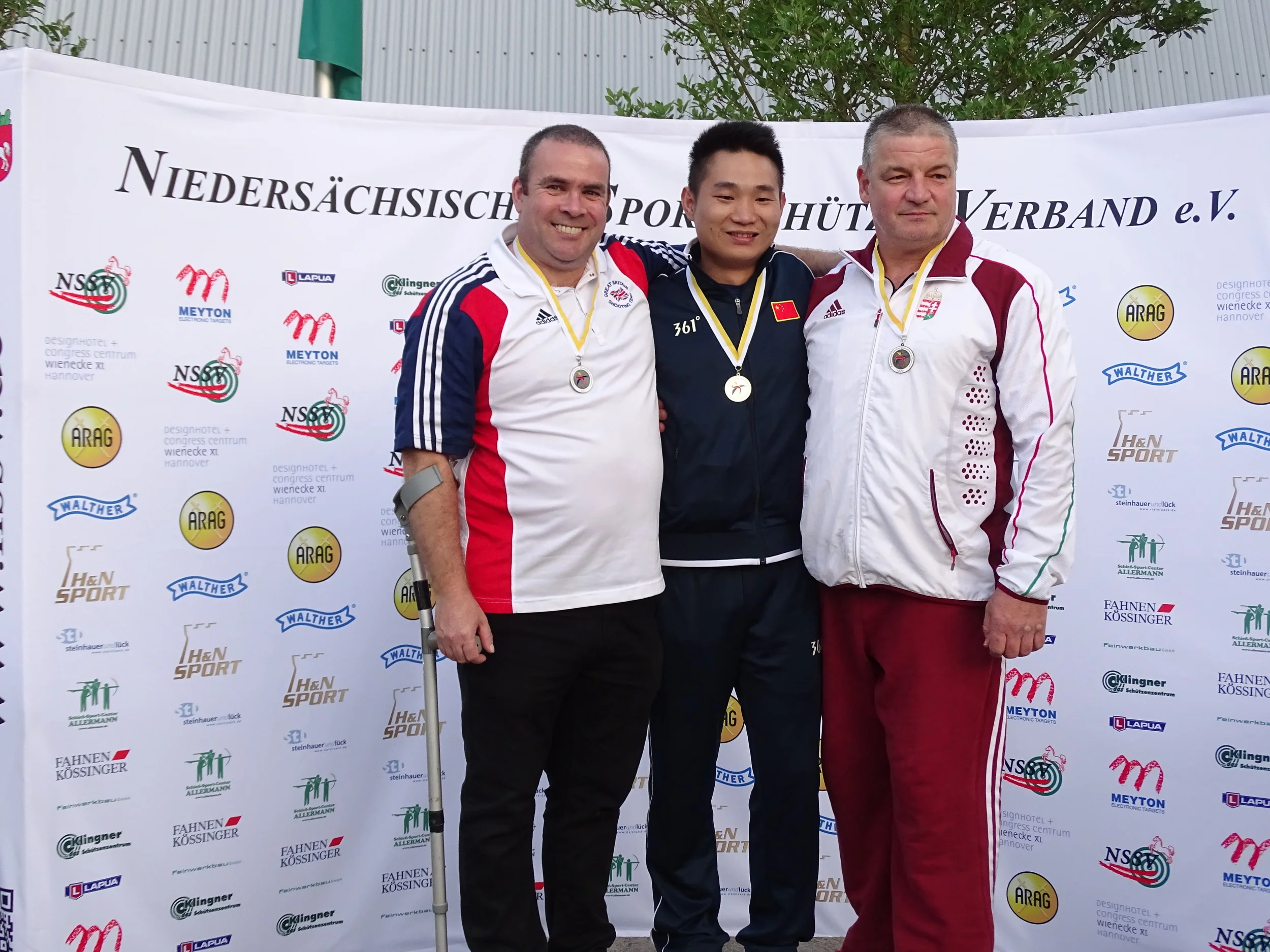 Silvers for Skelhon, Nangle and Davies in Hannover