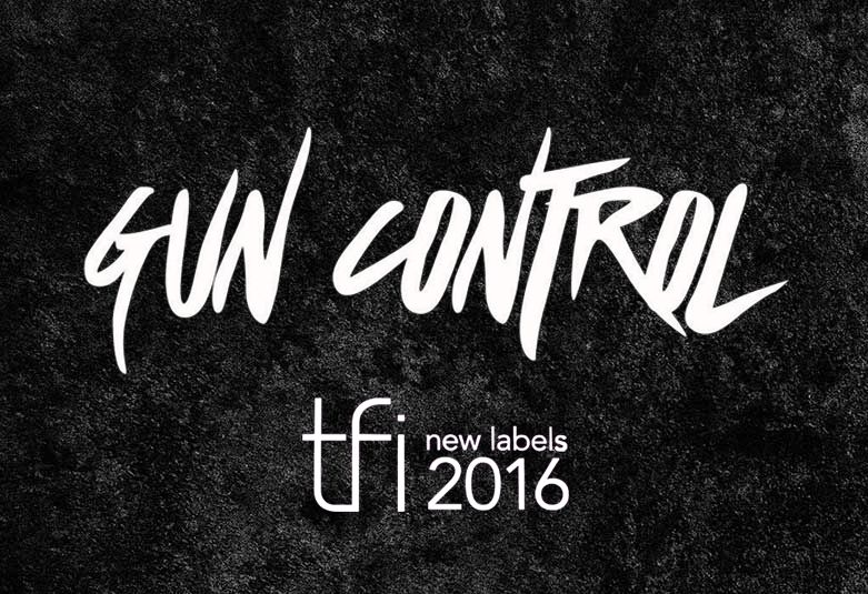 TFI NEW LABELS 2016 GUN CONTROL x SARAH JAY for the win at the annual TFI NEW LABELS show. Gun Control by Defne Husrevoglu is a music-inspired street couture line made in Canada. Genderless and geometric. #StyledBySarahJay.