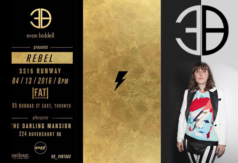 BOWIE x BIDDELL A three part showcase inspired by David and Iman at FASHION ART TORONTO. Designed by Evan Biddell. Fashion consulting and styling by Sarah Jay. Dedicated to the one and only, David Bowie.