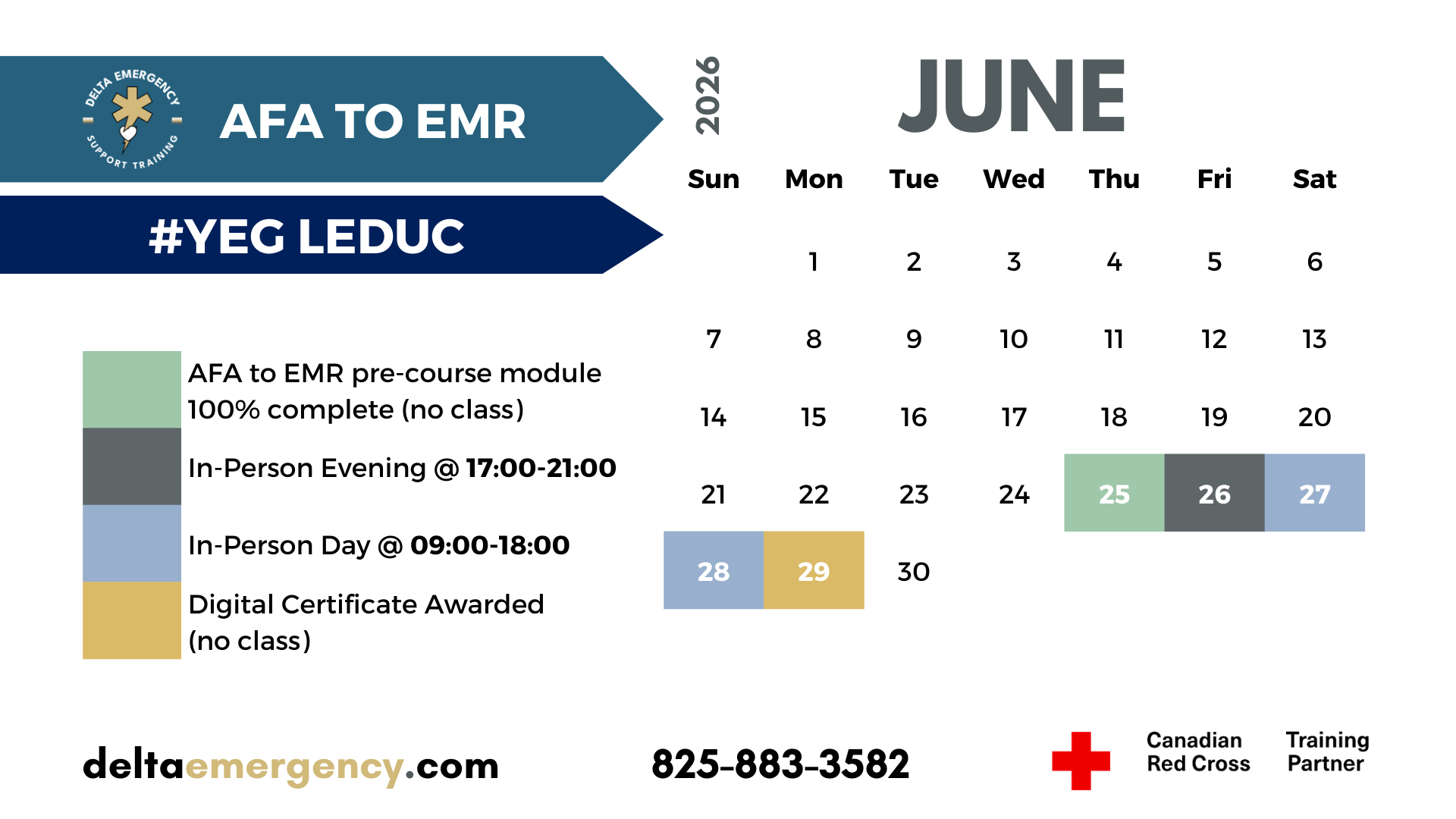 AFA to EMR Bridge Calgary and Leduc June 2026 Calendar Delta Emergency Support Training and the Canadian Red Cross (2).png