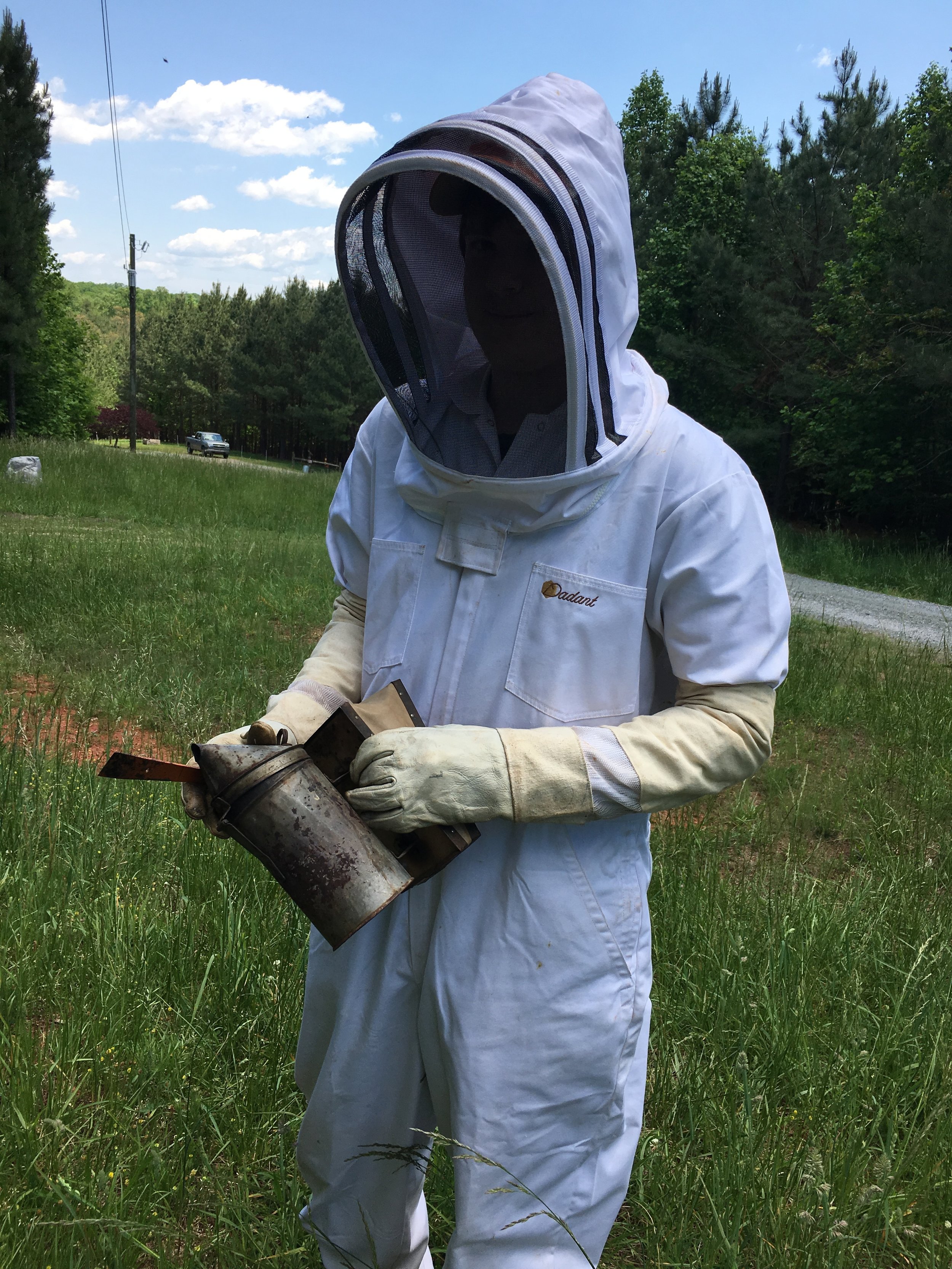 Lance Hardcastle installing his Living Hive form