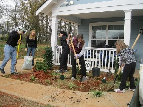 New Landscaping brightens ATCEDC houses