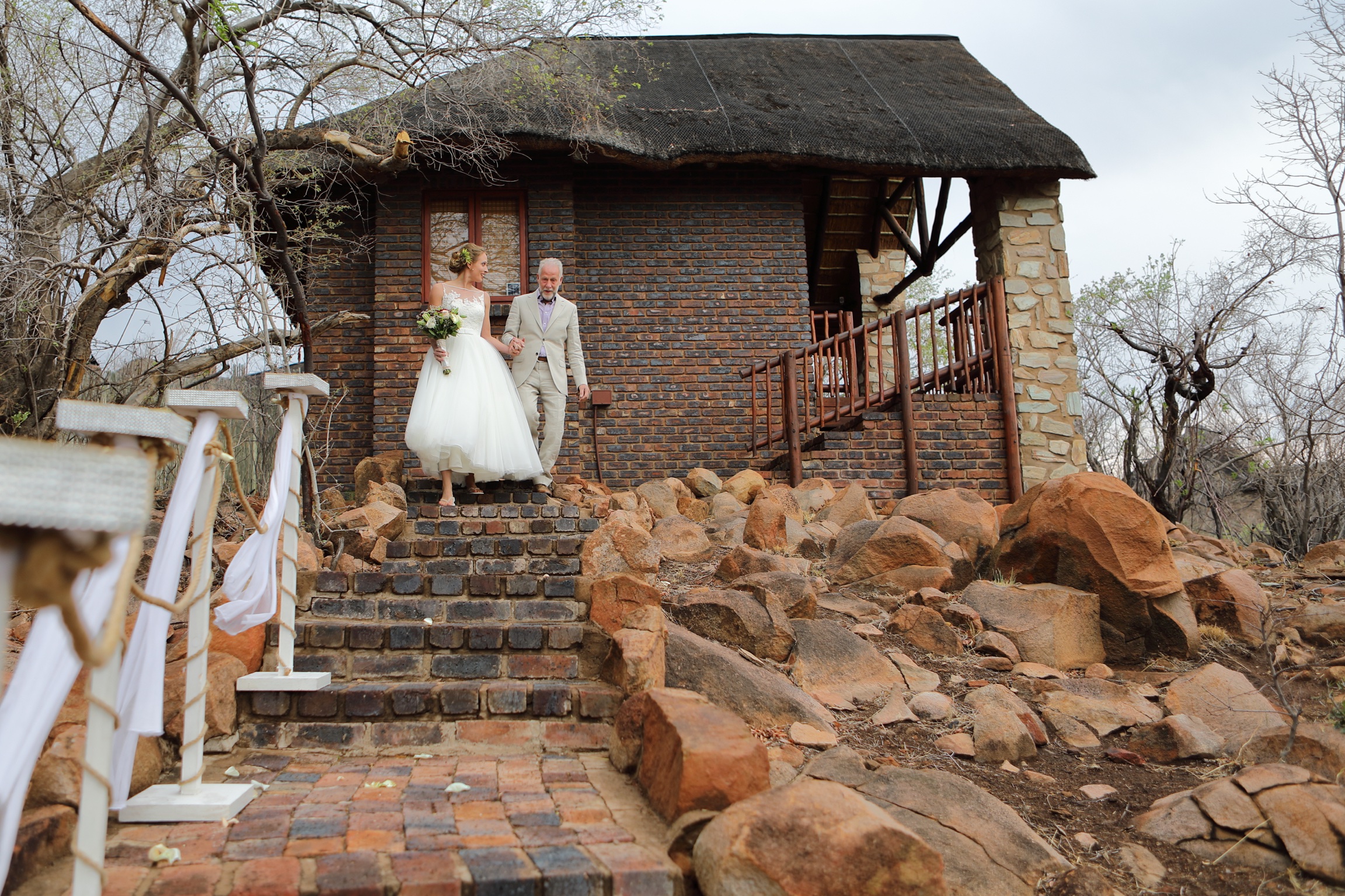 Walking down the Aisle.