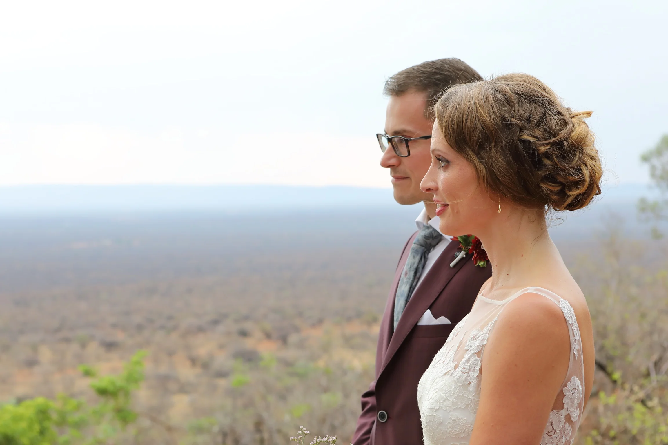 The Bride and Groom.