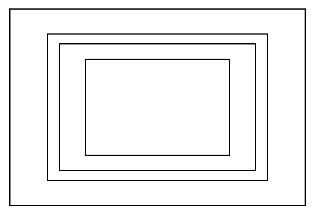 Comparative image sizes of the cameras mentioned in this post. From outside to in, 5DS at 50.6MP, NX500 at 28MP, 5D Mark III at 22.3MP, and Sony s7S at 12.2MP.