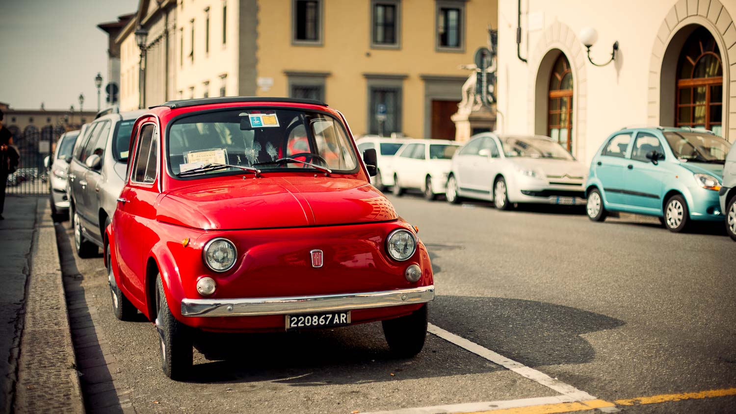 Florence, Italy, shot with Canon 5D and processed with Blockbuster Gold and Candy Apple Red presets.