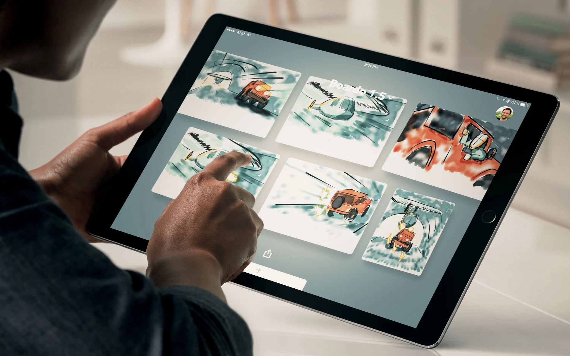 Storyboarding on the iPad Pro