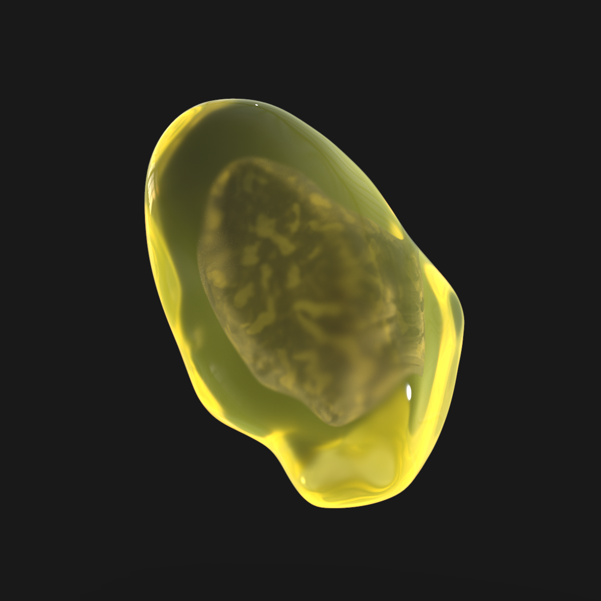 No.028 - Alien Egg - Cloudy Plastic Shader from Keyshot