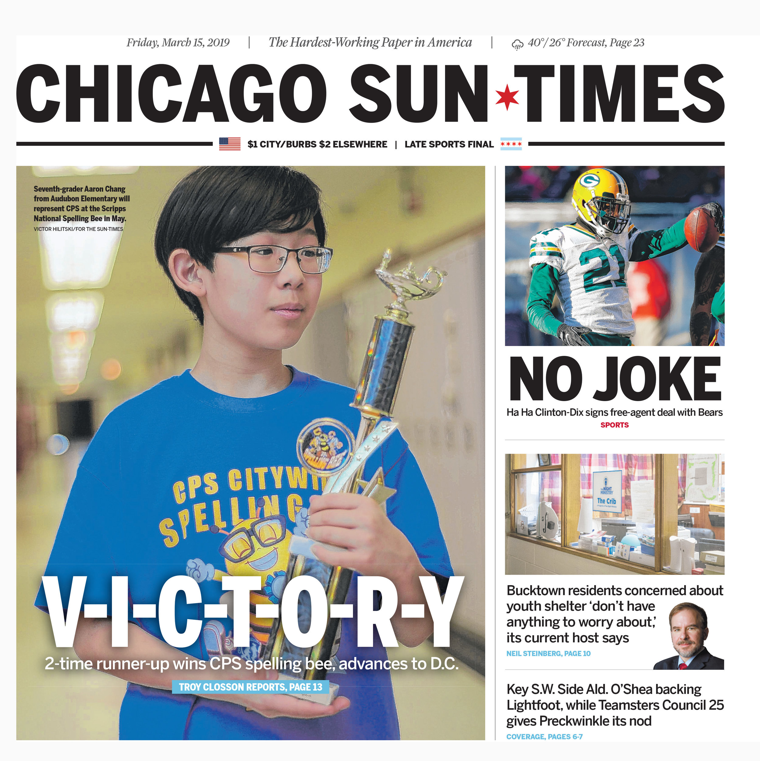 Chicago Sun-Times cover 2019