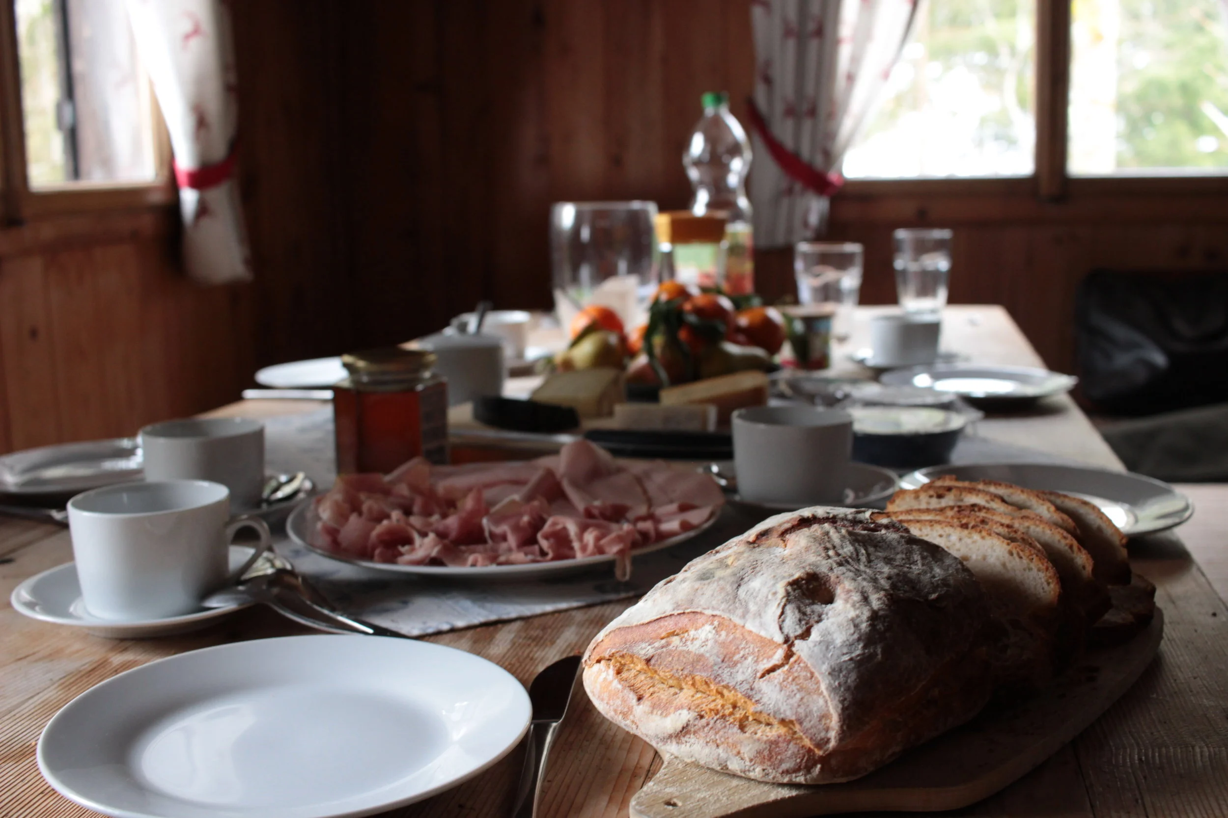 Petit déjeuner cabane chasse Autriche