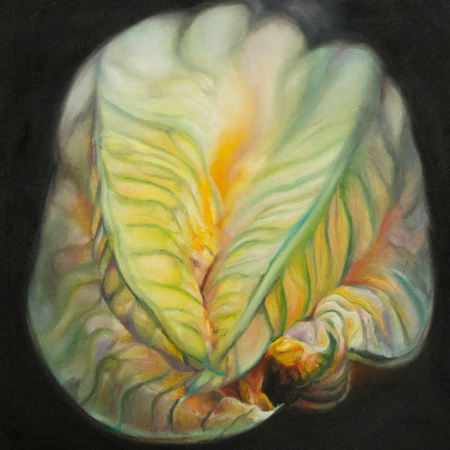"Zucchini!", 10x10, oil on panel, original available for purchase