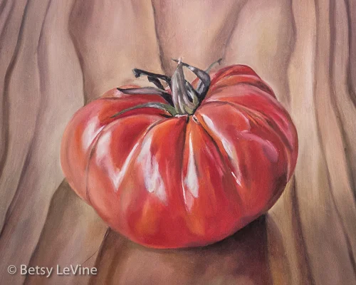 "Tomato", Oil on Panel, 10x8, SOLD