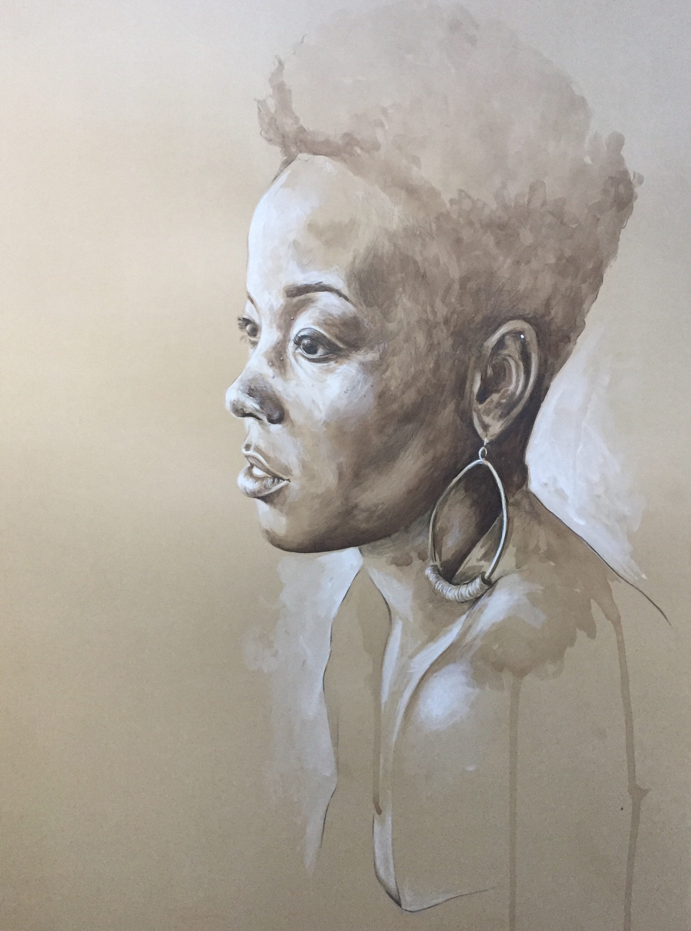 Gouache and pencil on paper, 20”x30”