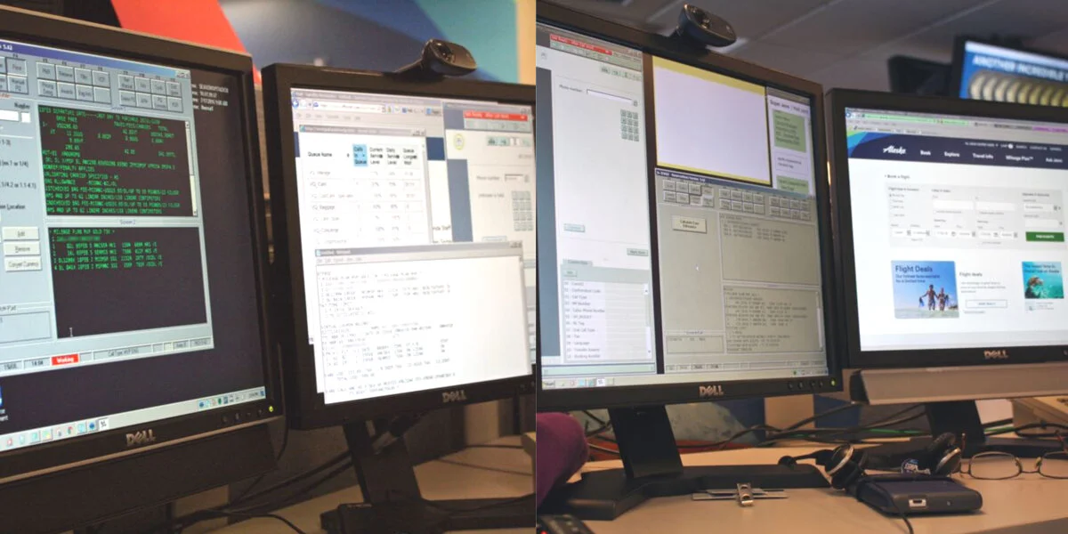 TYPICAL DESKTOP OF A CALL CENTER AGENT