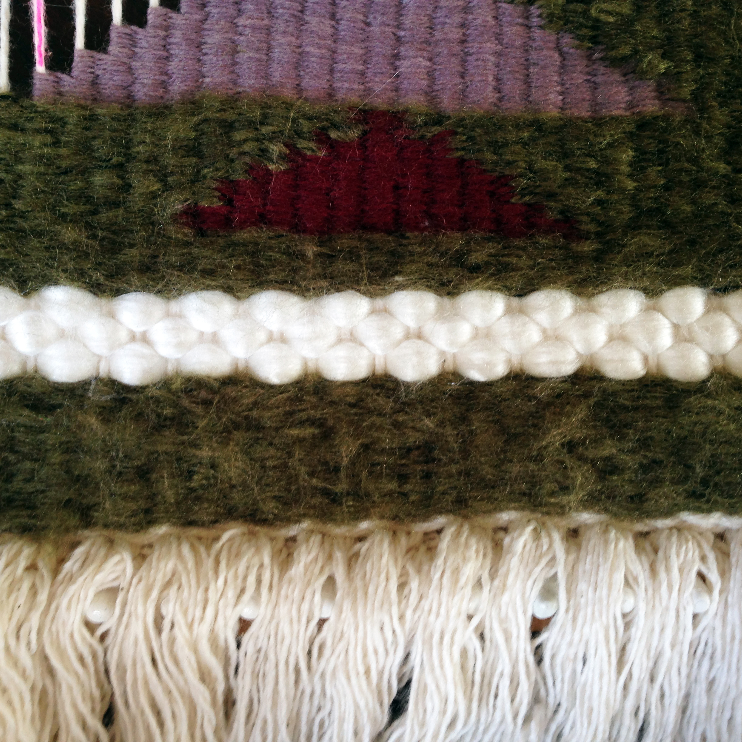 Here is a close-up of the silk roving. It's unbelievably soft! I want a bed made of this stuff.