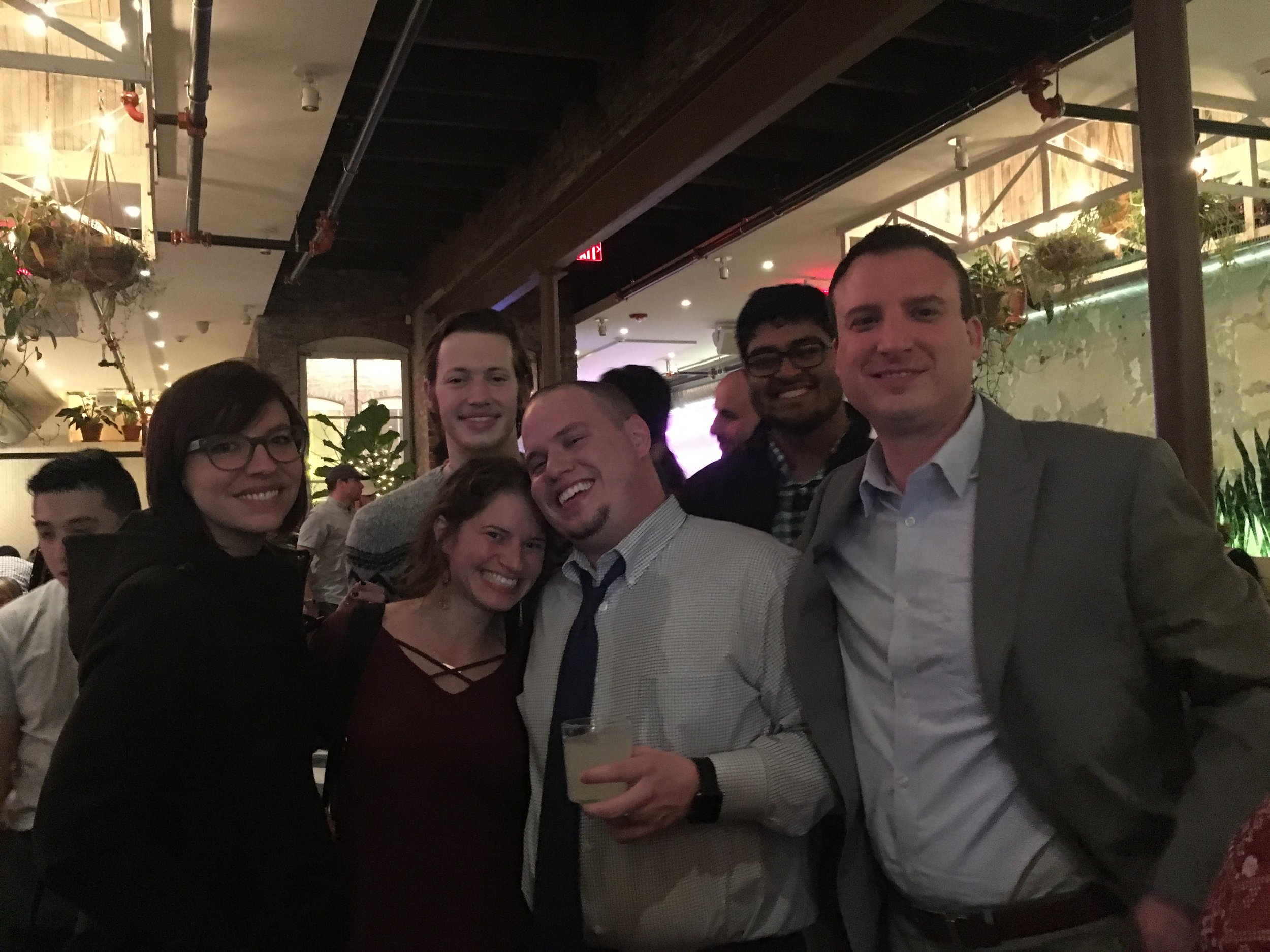 The lab celebrates Tim's successful defense of this thesis.