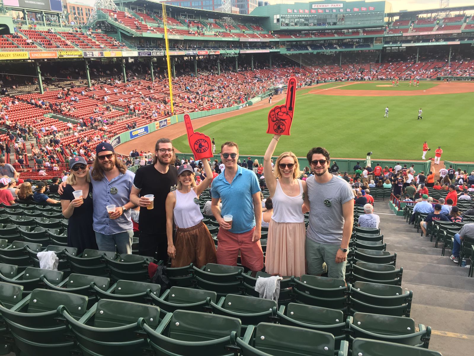 Jonathan at Fenway Park after the meeting with colleagues and friends.