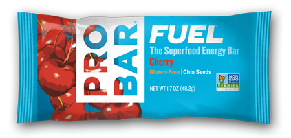 Cherry Box Of 12 $18 Cherry FUEL™ is like biting into a handful of dark, plump, late summer cherries. With fiber and fruit, this bar is a medley of flavor and nutrition.