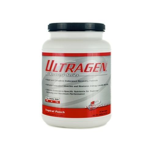Ultragen Recovery Drink Recover Faster Than Ever Before Ultragen is the most advanced recovery formulation ever developed. Each serving of Ultragen delivers the levels of nutrients that have been shown in clinical research to maximize recovery and give you an extra edge over the competition. Rapid and Complete Endurance Recovery Formula Refuels Exhausted Muscles and Maximizes Performance, Gluten-free & Lactose-free. Fruit punch, Chocolate, Vanilla, Cappuccino. 