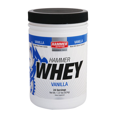 Whey Maintenance, repair, and growth of lean muscle mass are as important to your training as your energy source. That's why serious endurance athletes also need considerable amounts of protein, far above the normal adult RDA. Low dietary protein lengthens recovery time, causes muscle weakness, and suppresses the immune system. Prolonged protein deficiencies will cancel the beneficial effects of your workouts; instead, you will become susceptible to fatigue, lethargy, anemia, and possibly even more severe disorders. Athletes with over-training syndrome usually have protein deficiency. Hammer Whey fulfills your post-workout protein requirements, without any added sugars, fillers, artificial sweeteners, or other questionable nutrients