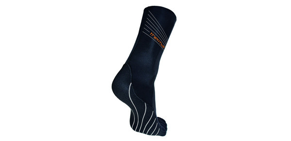 Thermal Swim Socks Price $45 Our Zirconium liner at the foot reduces water absorption on these form fitting neoprene socks and creates an extra insulating layer. Longer length to reduce water entry. Textured bottom helps prevent injury to your feet when walking or running on rocky surfaces. They come in handy on long transition runs too. 