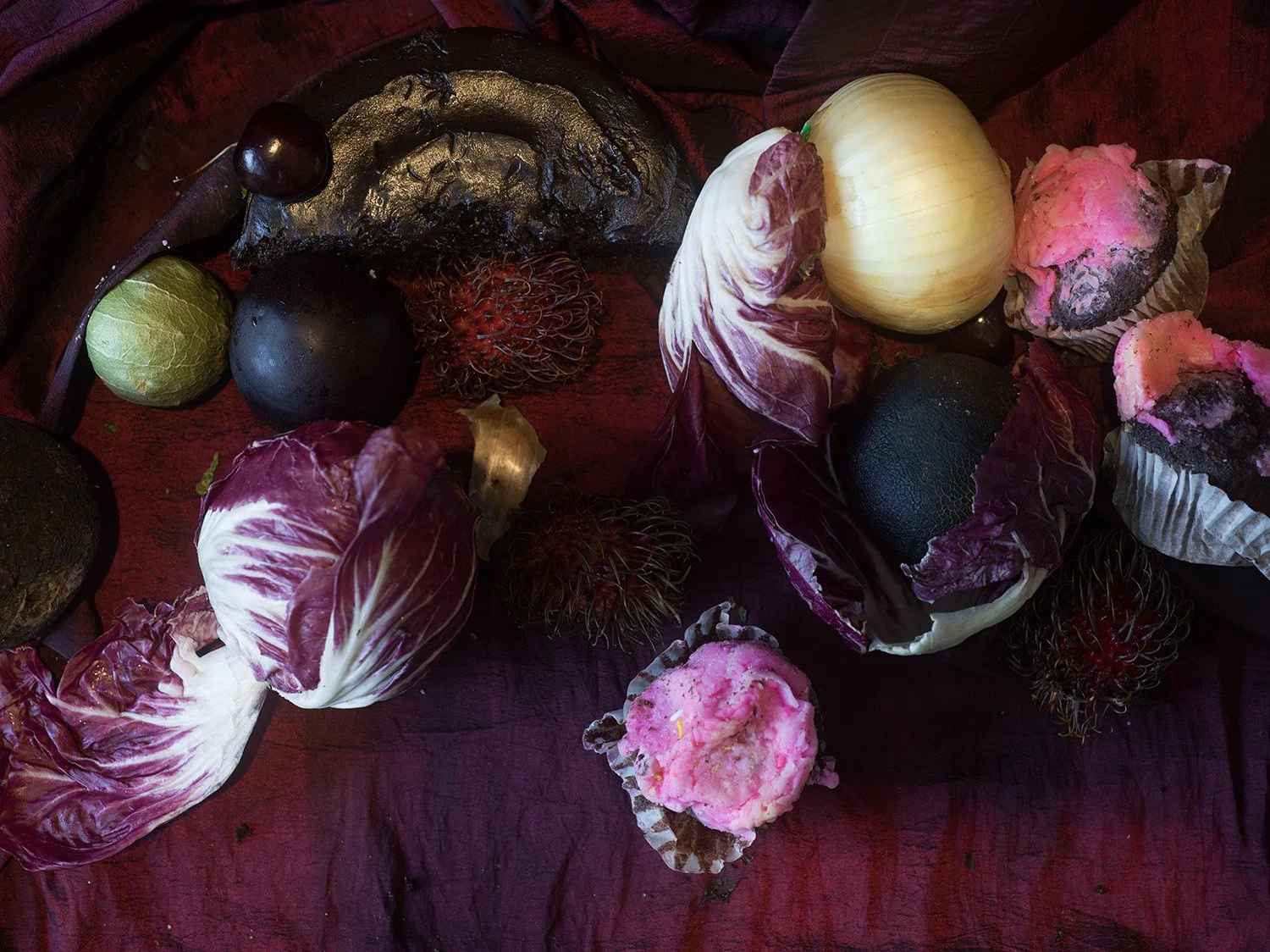 Rambutan, Onion, and Radicchio (7565)