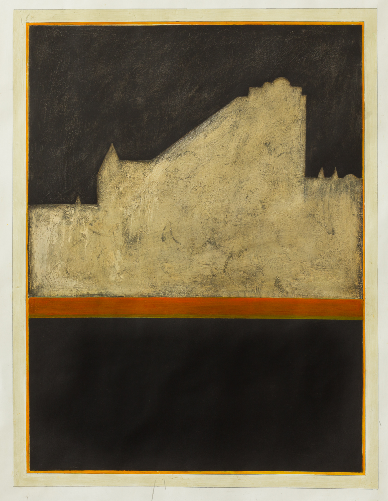 Let Us Pound the Gold Dust, 2014, oil on paper, 34" x 45"