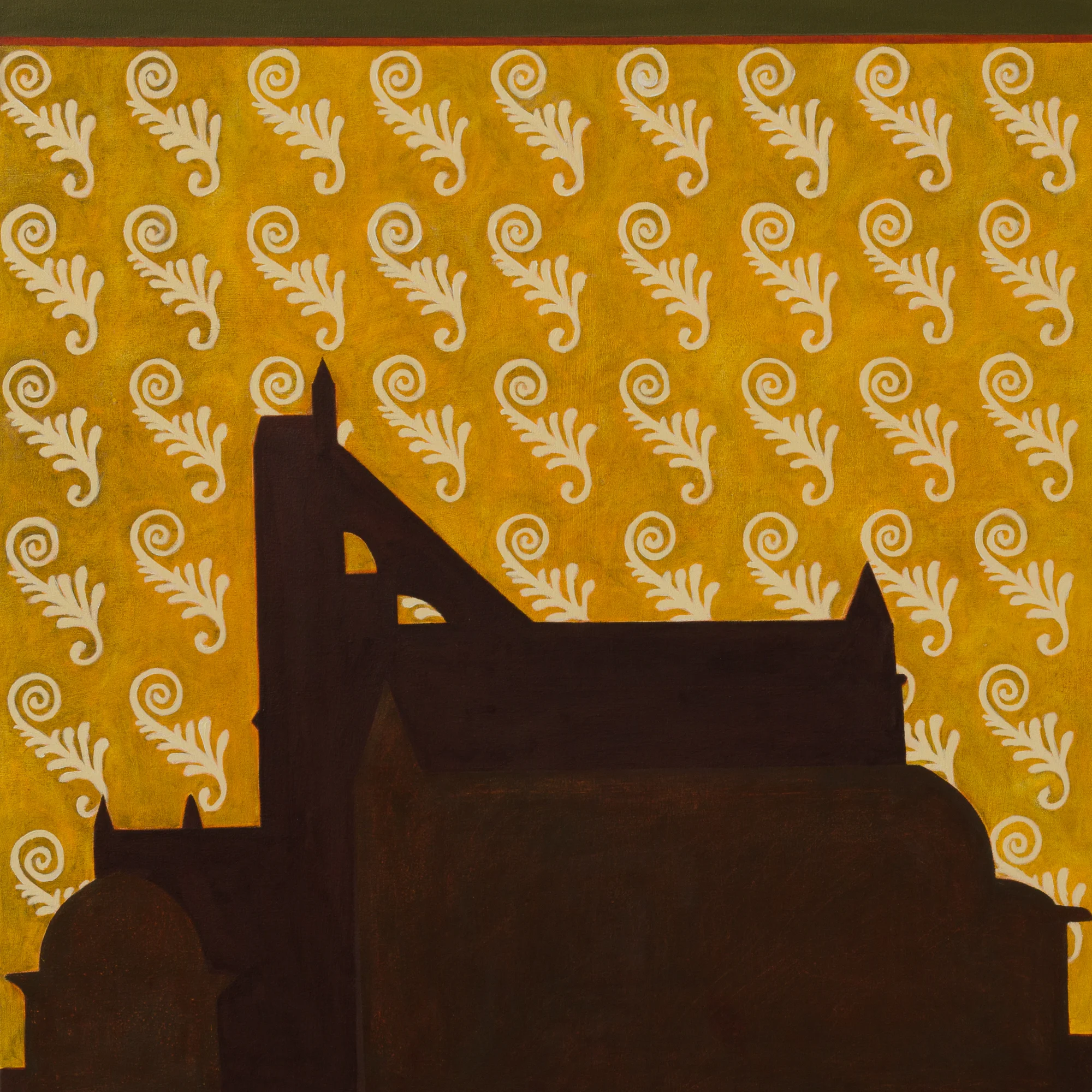 The Unstruck Music, 2014, oil on canvas, 39" x 39"