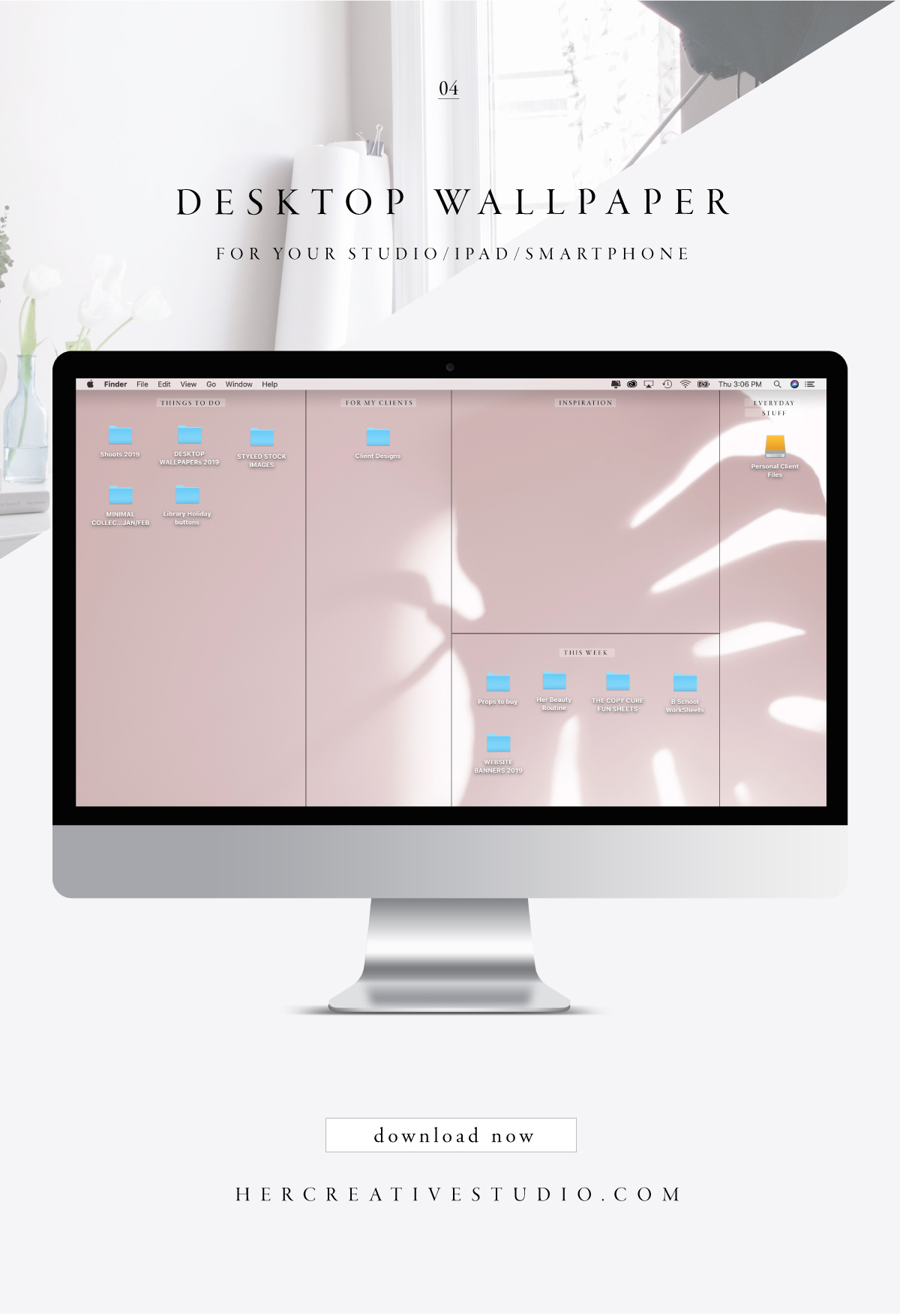 April Desktop Wallpaper 2019 — Her Creative Studio