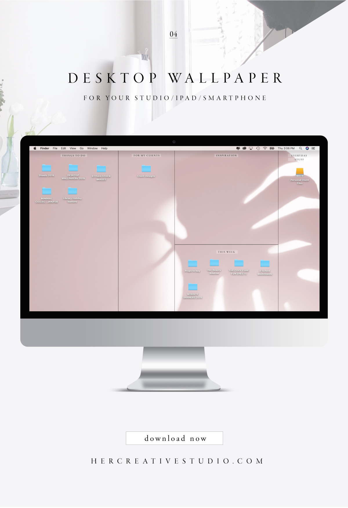 Free Desktop Wallpaper for your computer by Her Creative Studio
