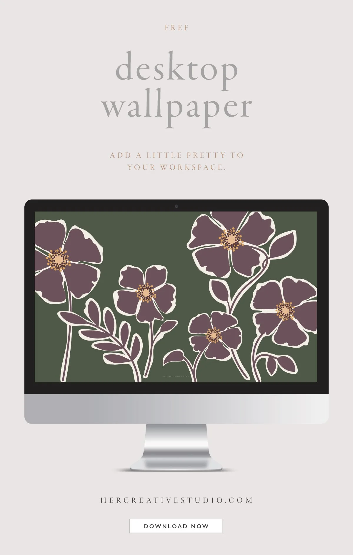 Desktop Wallpaper Cut-out Floral