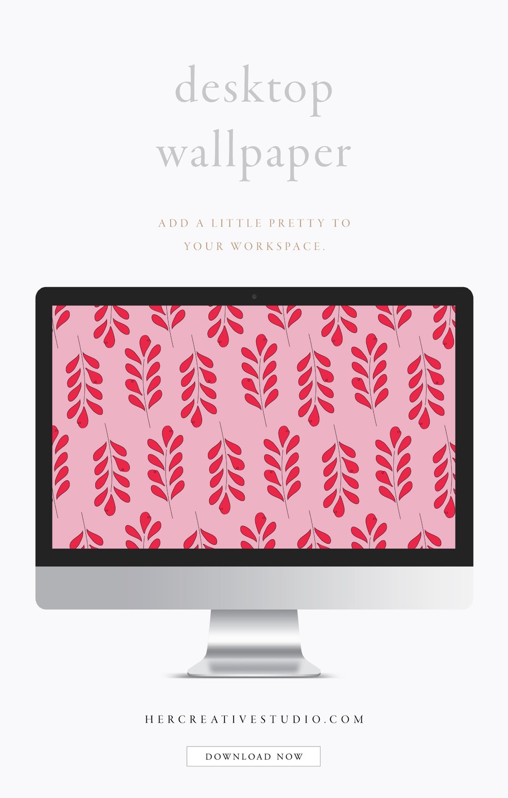 February Desktop Wallpaper 2022 — Her Creative Studio