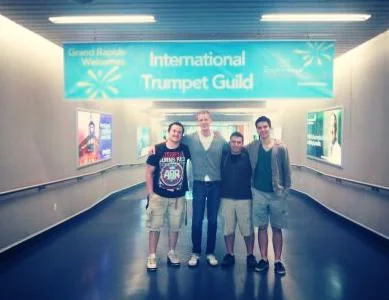 4/5 of my quintet's arrival at the Grand Rapids ITG Conference