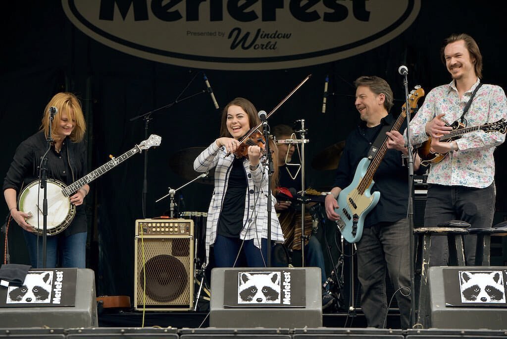 We&rsquo;re honored that our song, &ldquo;Old Trails, New Tracks&rdquo; was featured to help describe @merlefest 2022 by the roots music journal, &ldquo;No Depression&rdquo;. (article in bio!) (article and photo by Amos Perrine) 
.
.
.
.
.
#merlefest