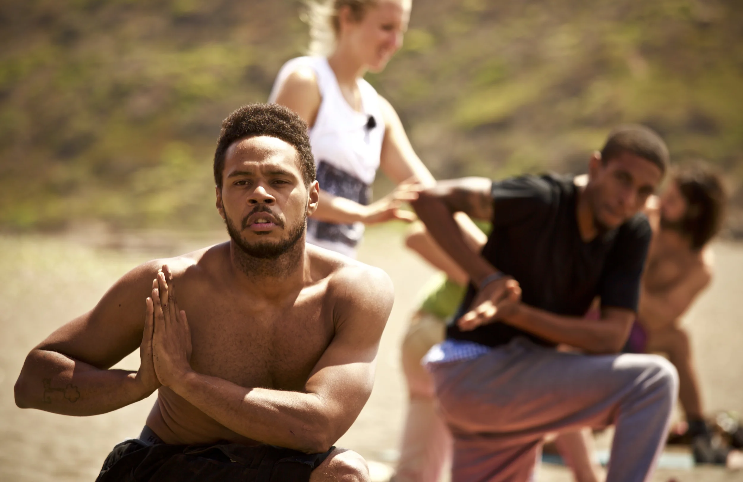 Anthony DeJesus practices yoga near San Francisco, California. Download a High Resolution JPEG Image (11.5 MB)