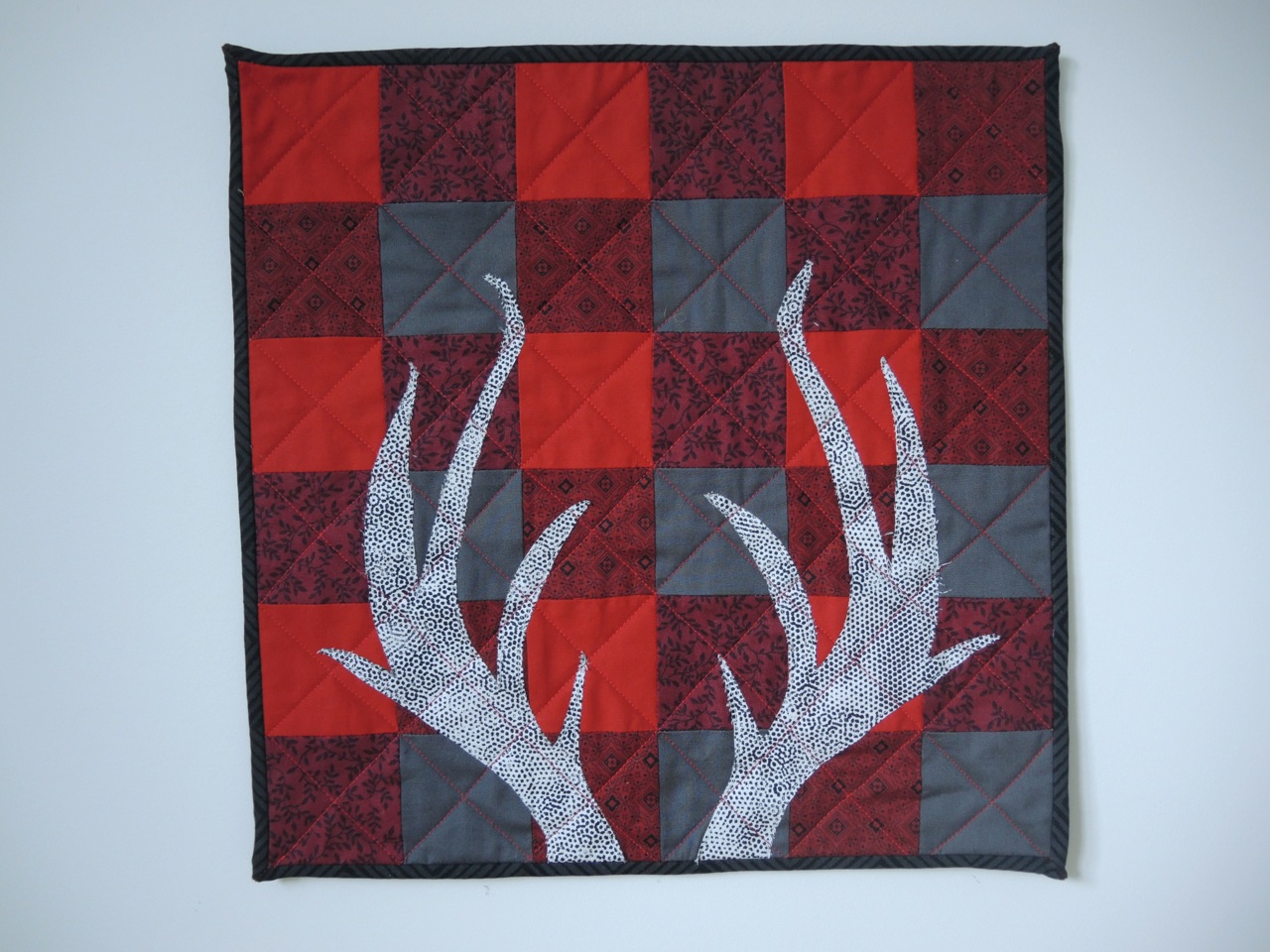 Antlers on Plaid