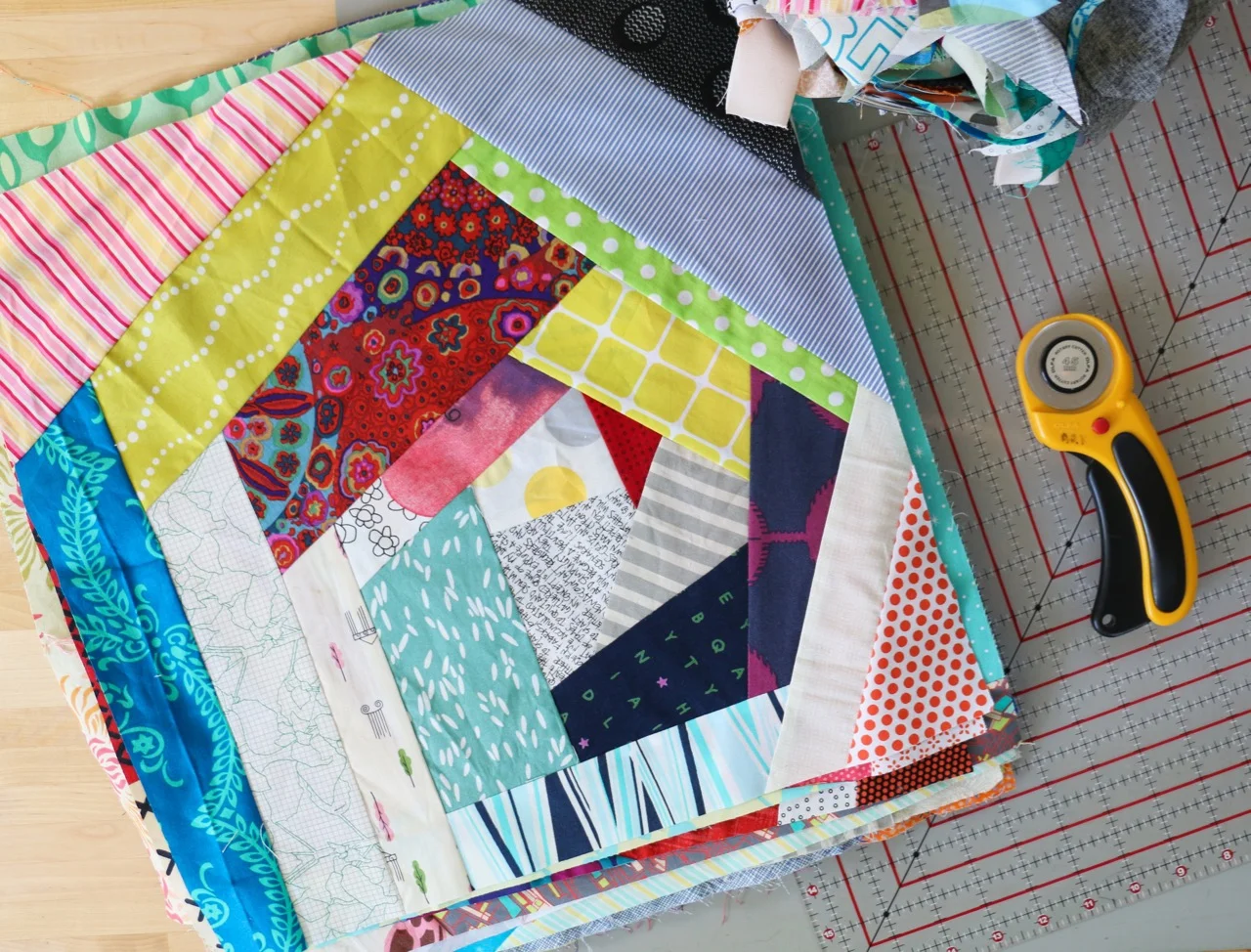 Scrappy Cabin Blocks