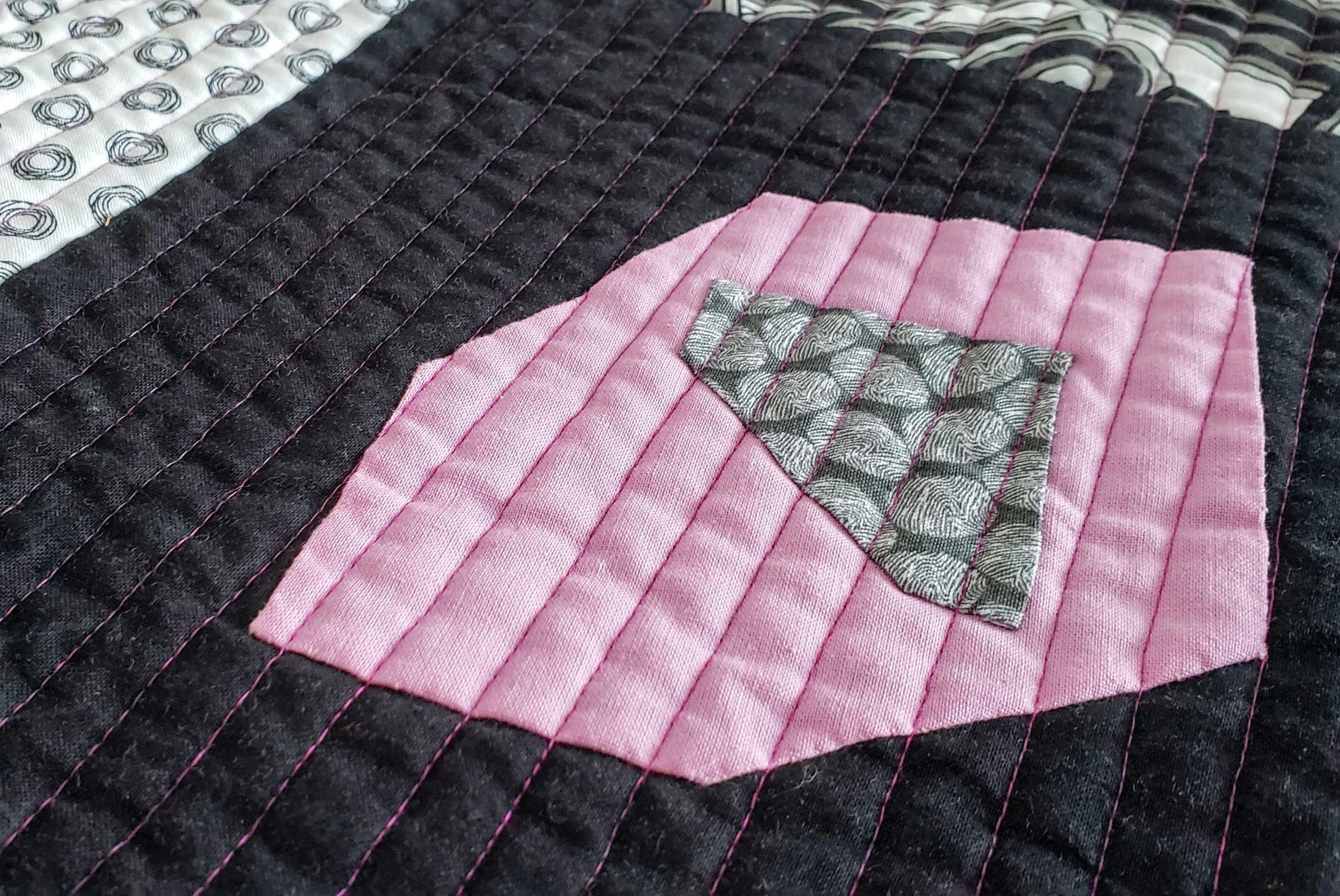 Pocket Squares - Improv Applique with Tag Fabrics
