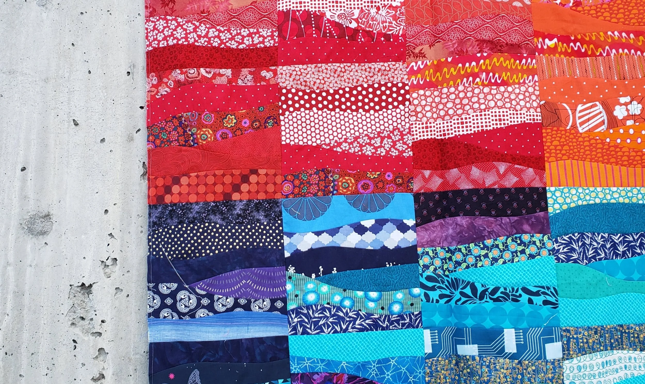 Make Waves Quilt Top and Vacation Dreams
