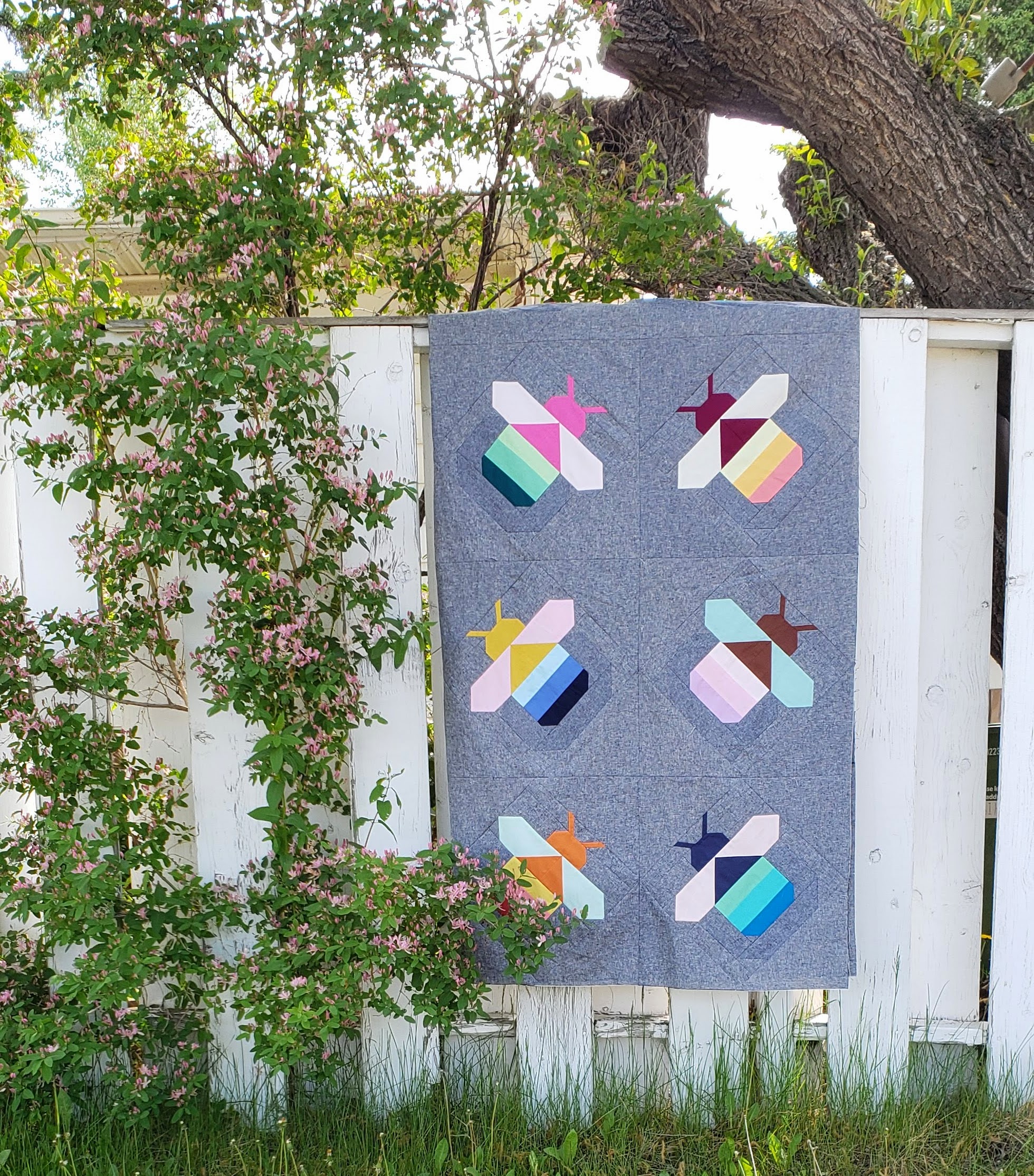 Firefly Quilt Top in Solids