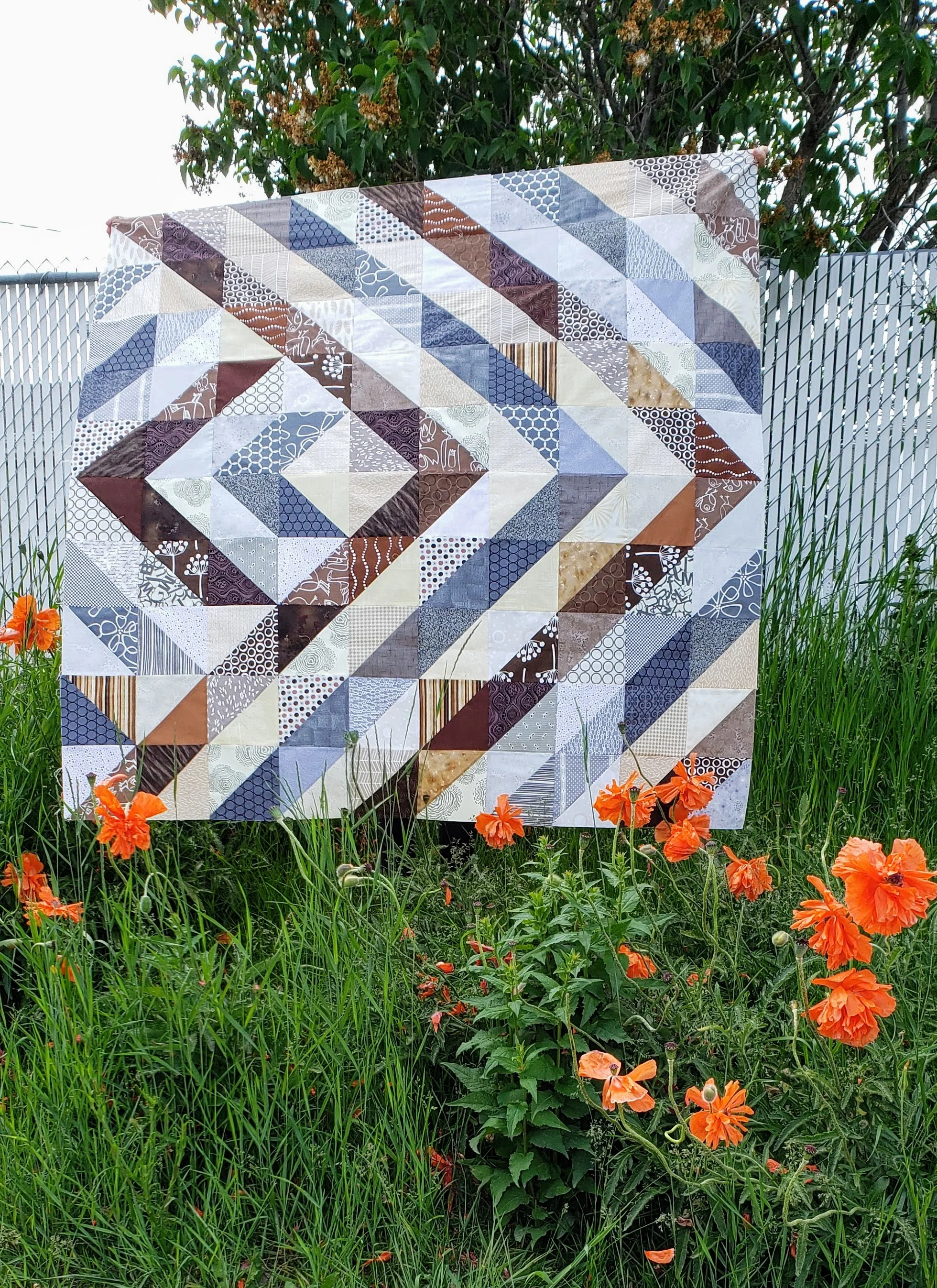 Neutral Values Quilt Top