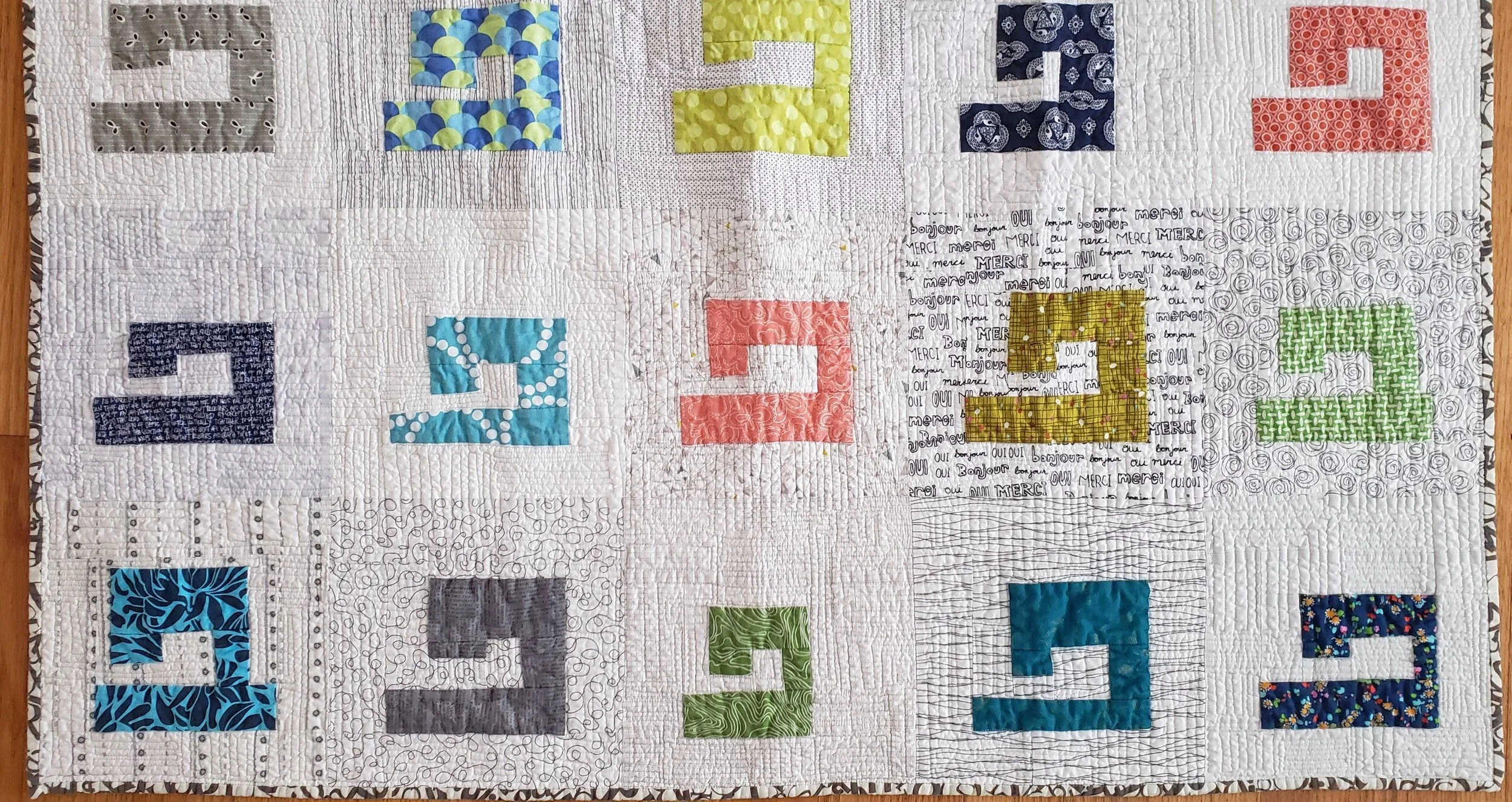 Quilt Bravely - Say Hello to Prints as Background