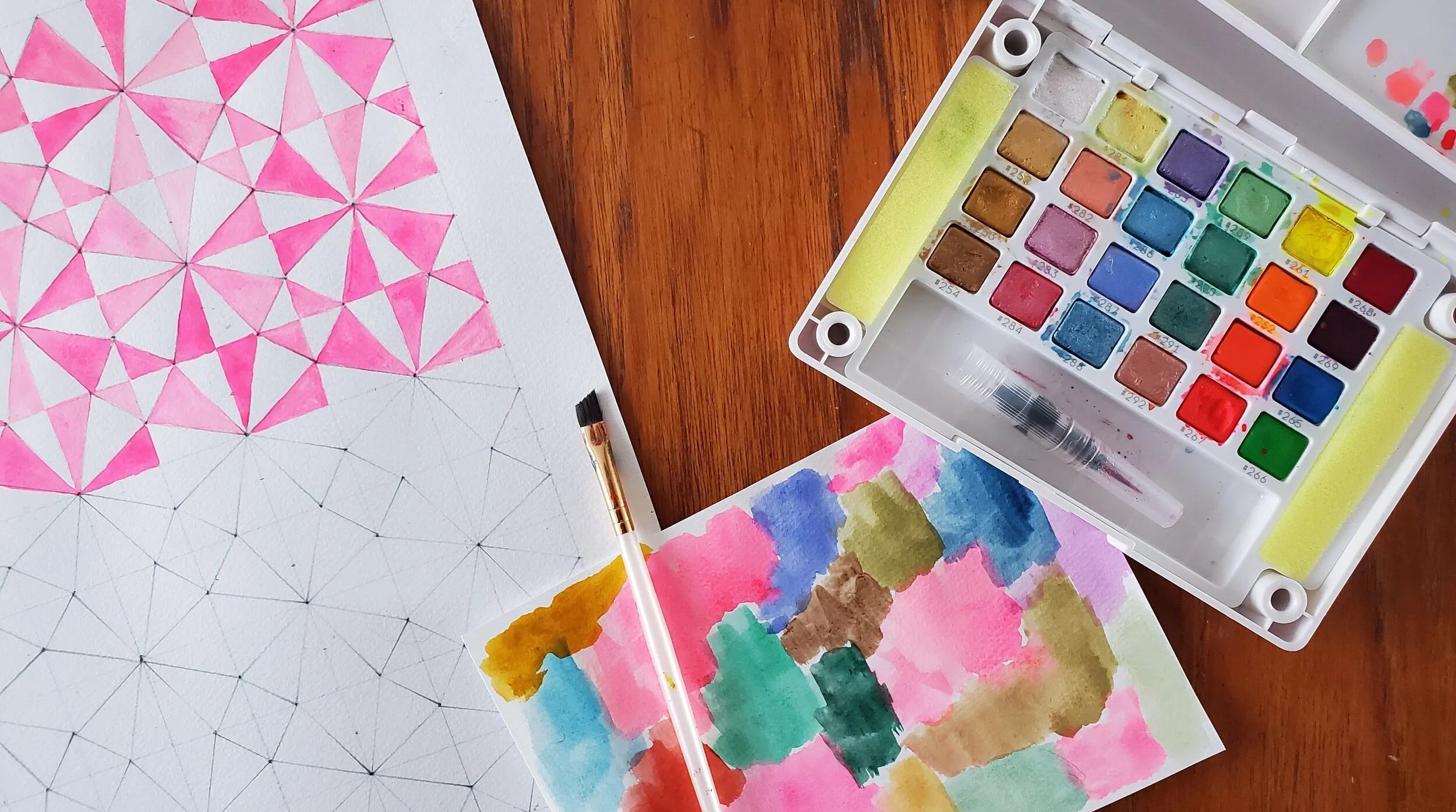 The Slow Comfort of Painting a Quilt
